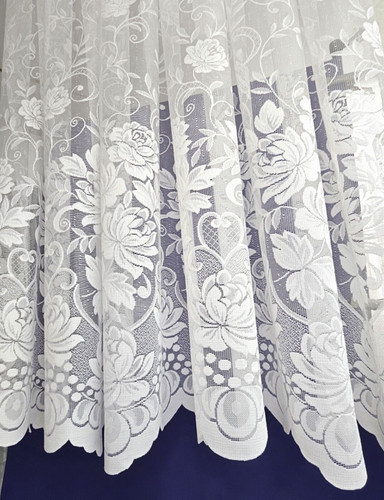 White lace window - lace, curtains