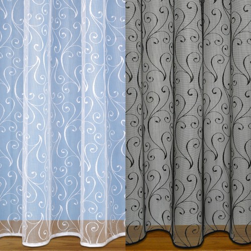 Net curtains scroll design - scroll,