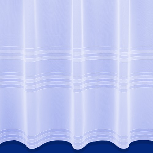 Nice white striped base voile - striped,