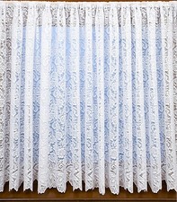 WHITE NET CURTAIN HEAVY THICK