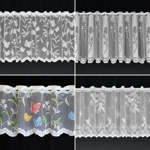 Quality white lace cafe net - quality,