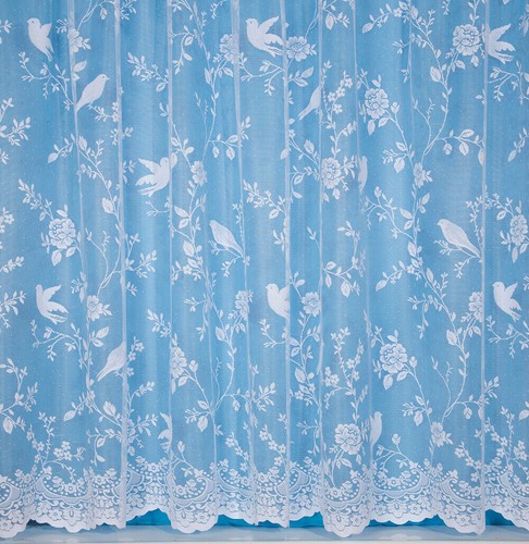 Robyn bird design net curtain - bird,