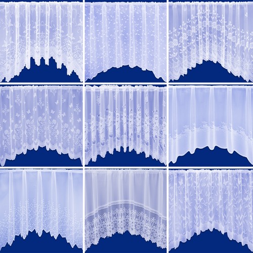 Jardiniere arched net curtain - jardiniere,