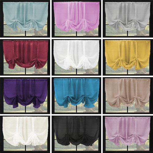 Voile tie blinds net curtain - tie,