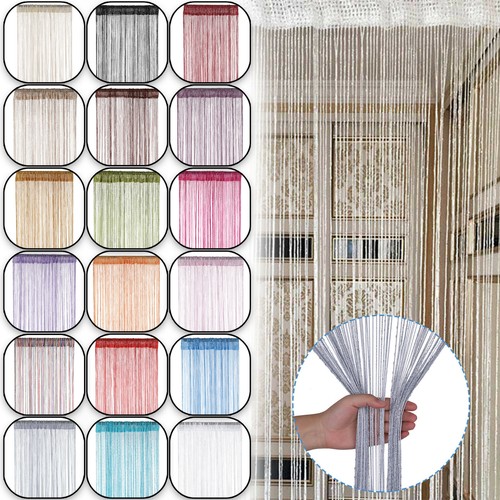 String curtain panels door - curtain,