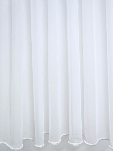 Plain net curtains weighted - net,