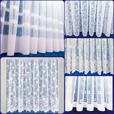 White Lace Window Net Curtains