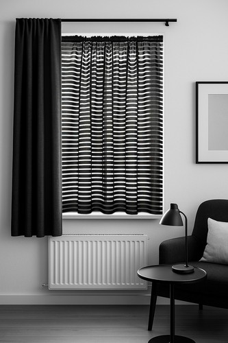 Paris black net - paris, curtain